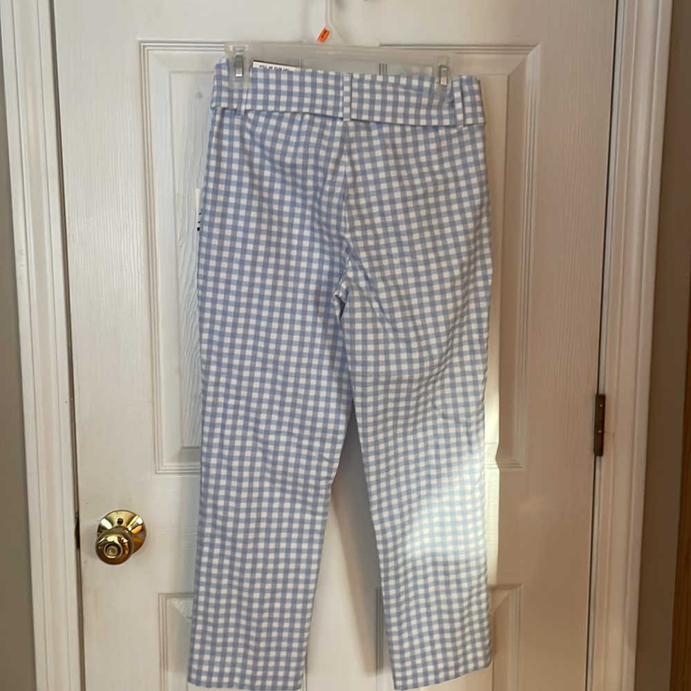 Jules & Leopold Blue Gingham Pants - Picture 6 of 9